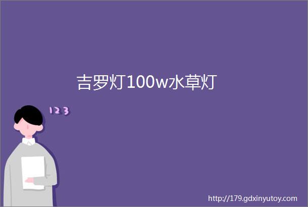 吉罗灯100w水草灯